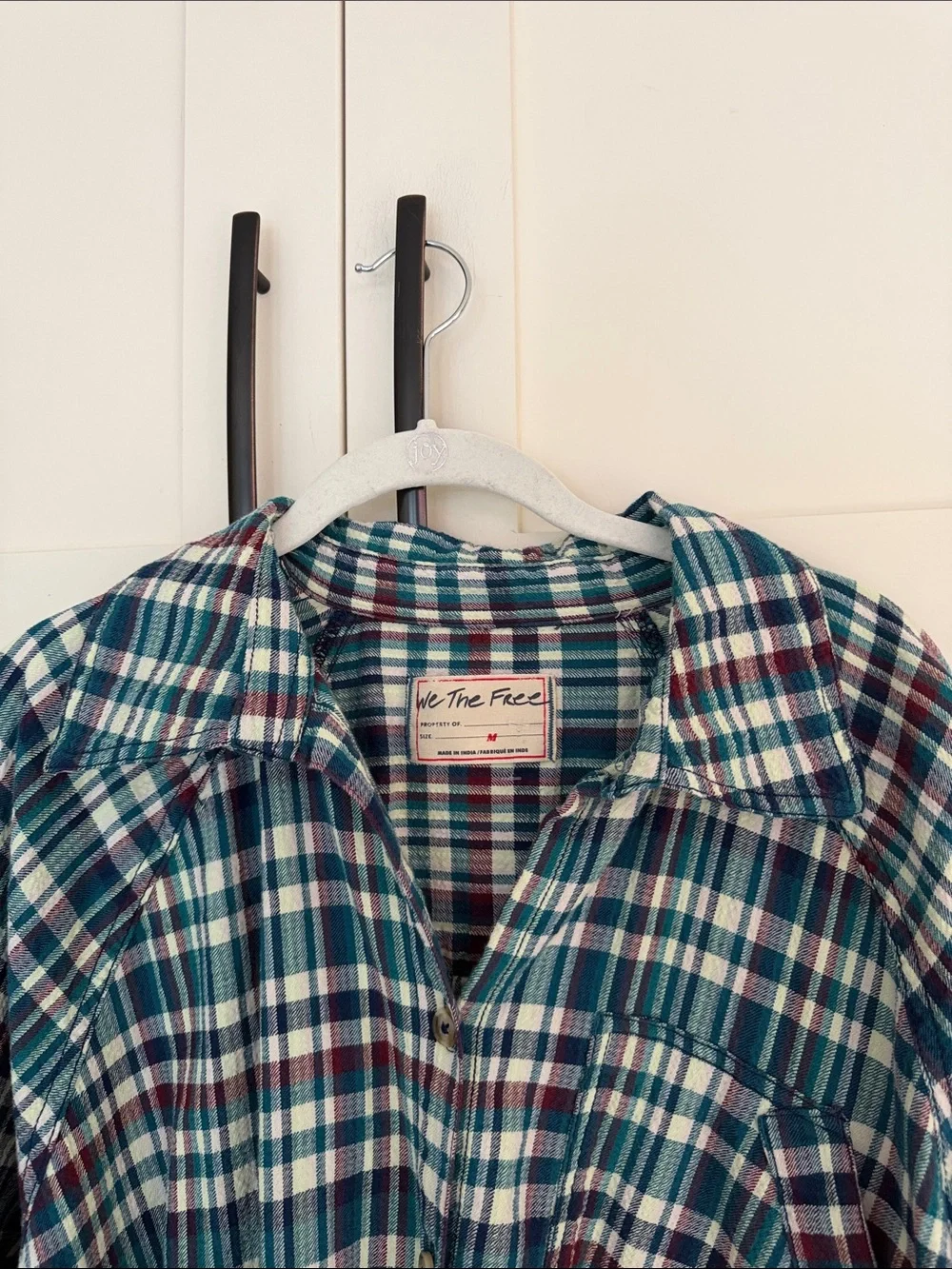 Free People casual plaid